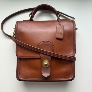 vintage coach station bag #5130 british tan